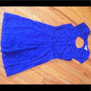 Blue lace dress